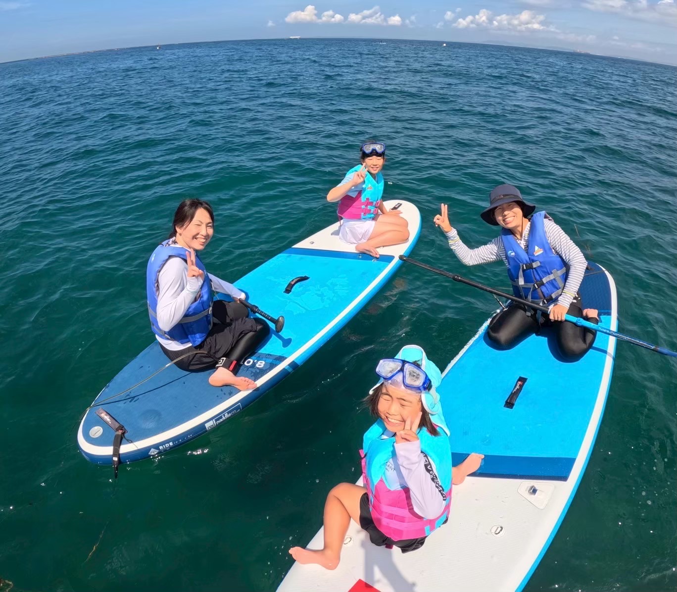 親子相乗りSUP体験