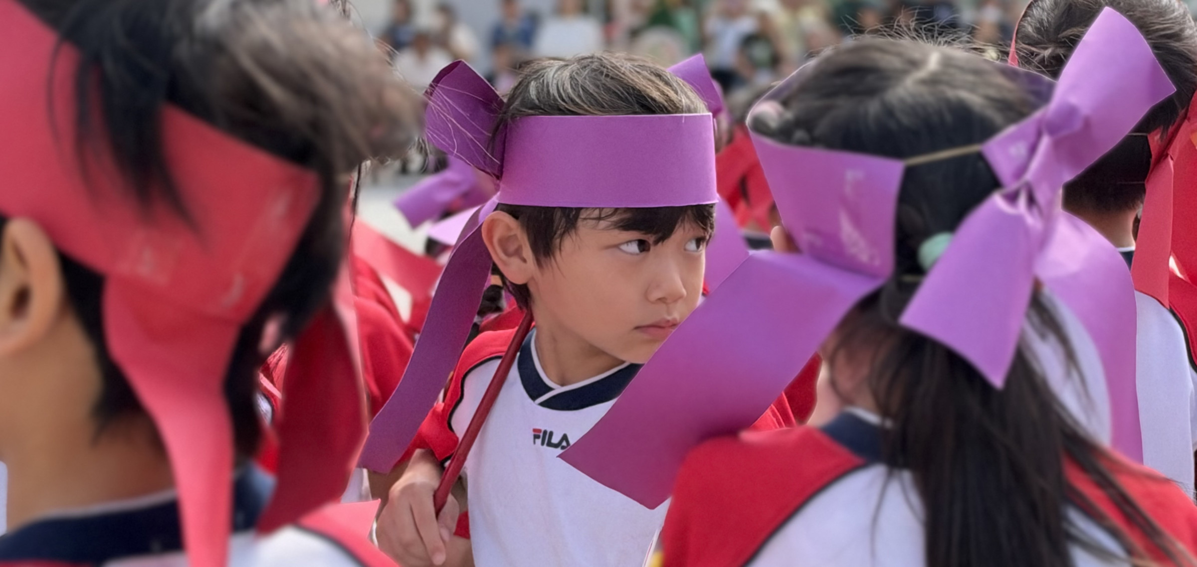 元気に遊べる子　根気よくやりぬく子　素直でおもいやりのある子