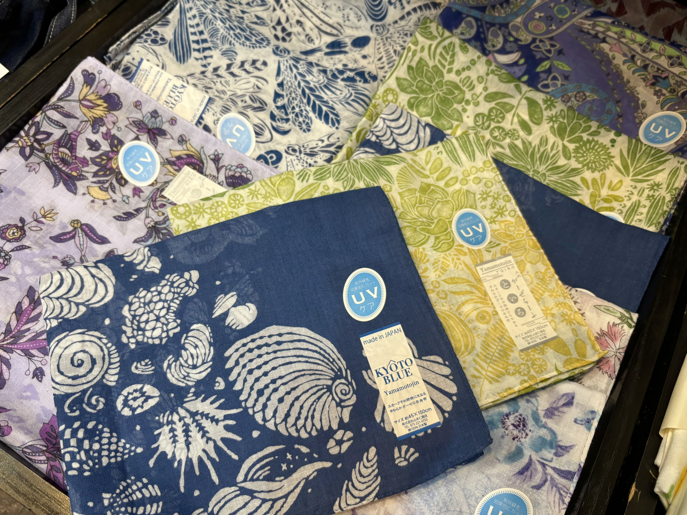 京都製の綿ストール