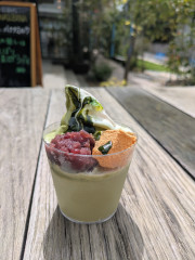 抹茶プリンソフト