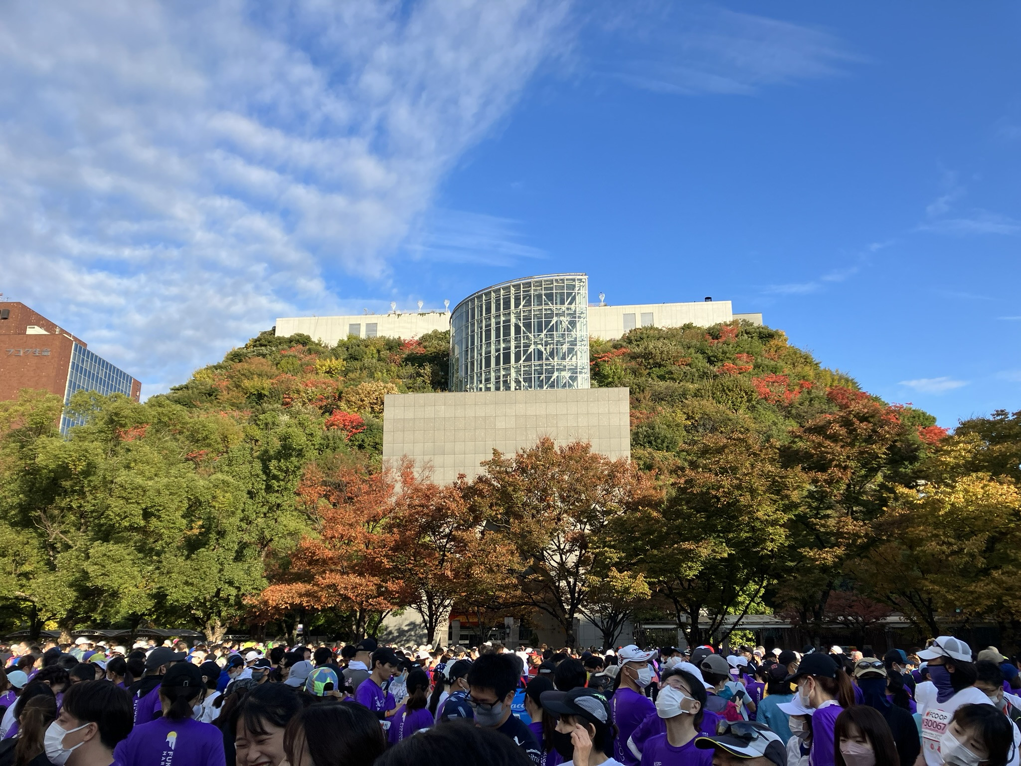 福岡マラソン　スタート前