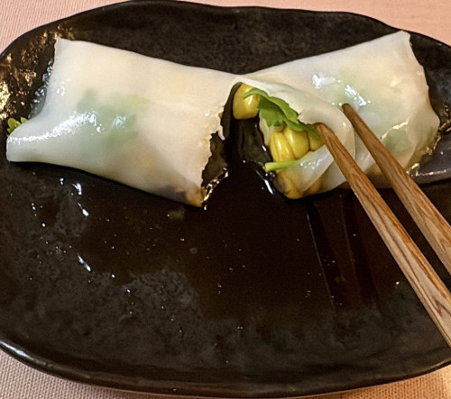 とうもろこし🌽入り腸粉