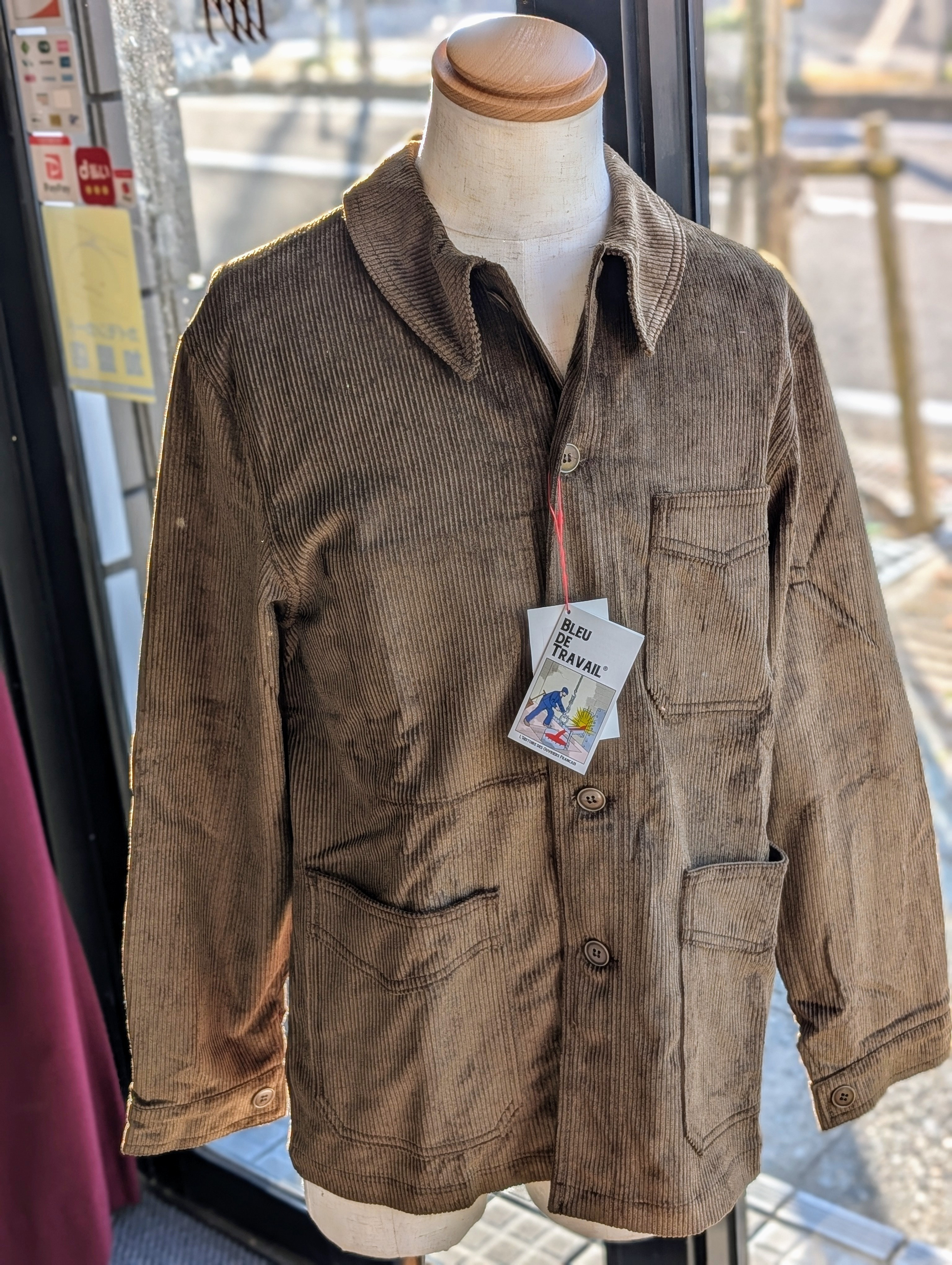 新品✨LE TRAVAILLEUR GALLICEコーデュロイジャケット L茶色 11月10日再入荷！！！LE TRAVAILLEUR GALLICE（ル・トラヴァイ