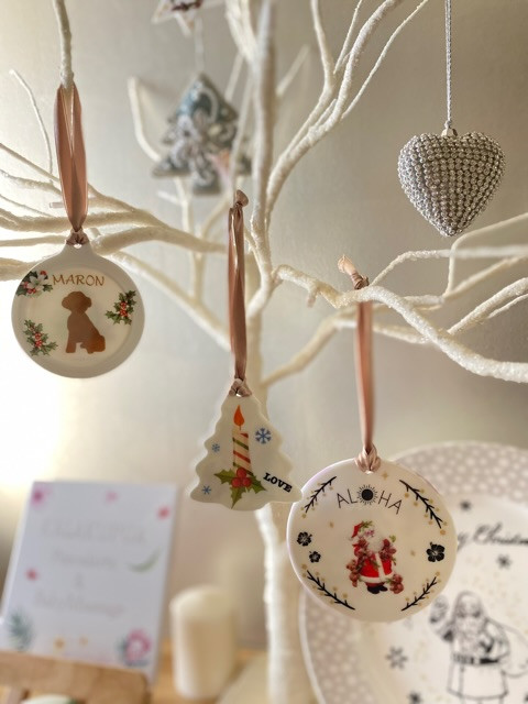 ワークショップでクリスマスオーナメント作り