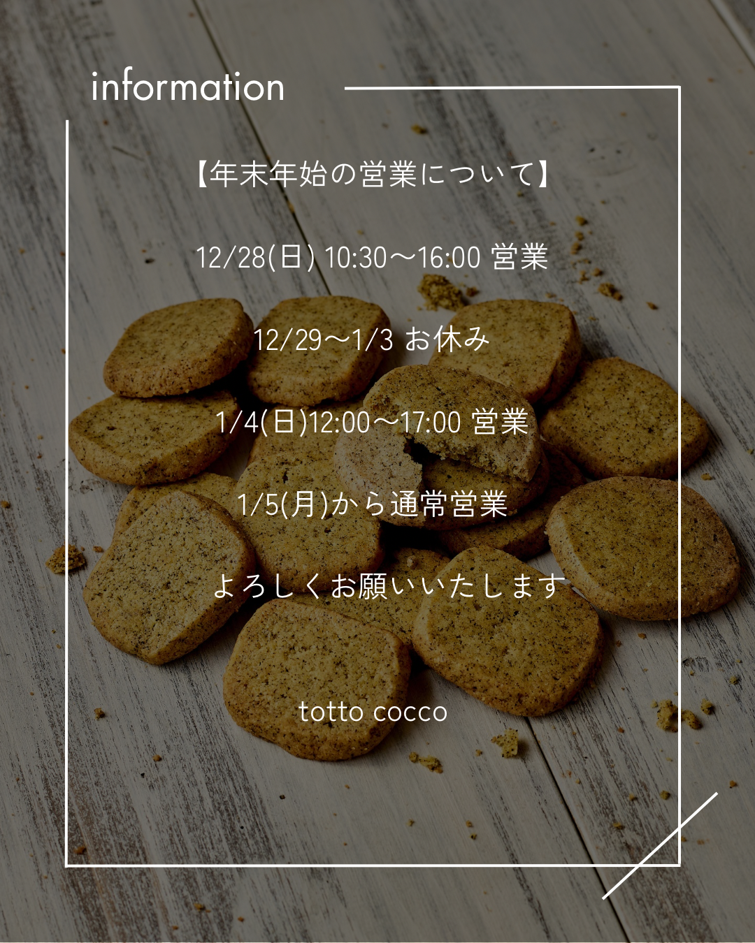 information - totto cocco