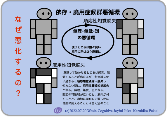 過負荷と廃用による知覚鈍麻