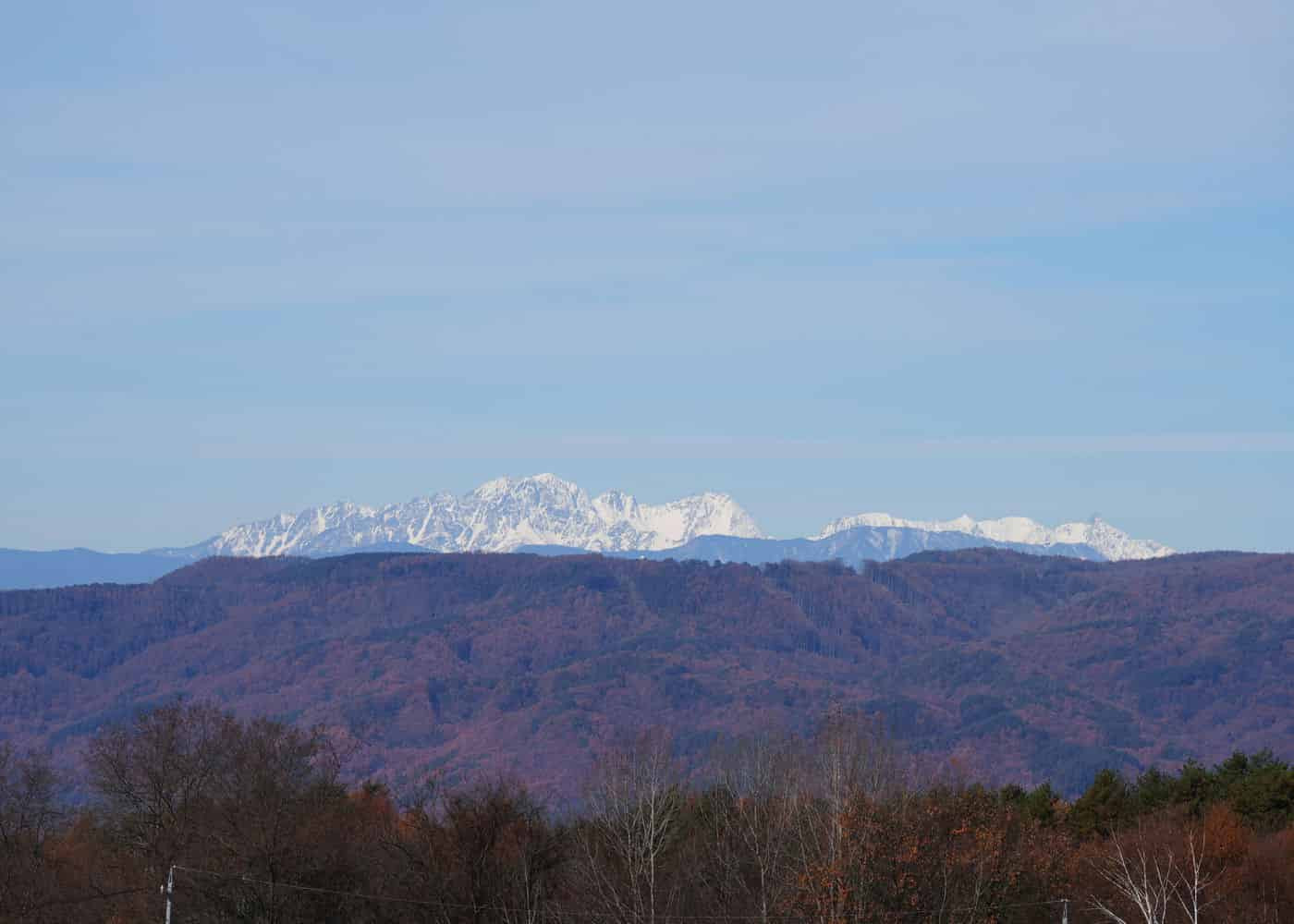 初冬の北アルプス遠望　by H. Kobayashi