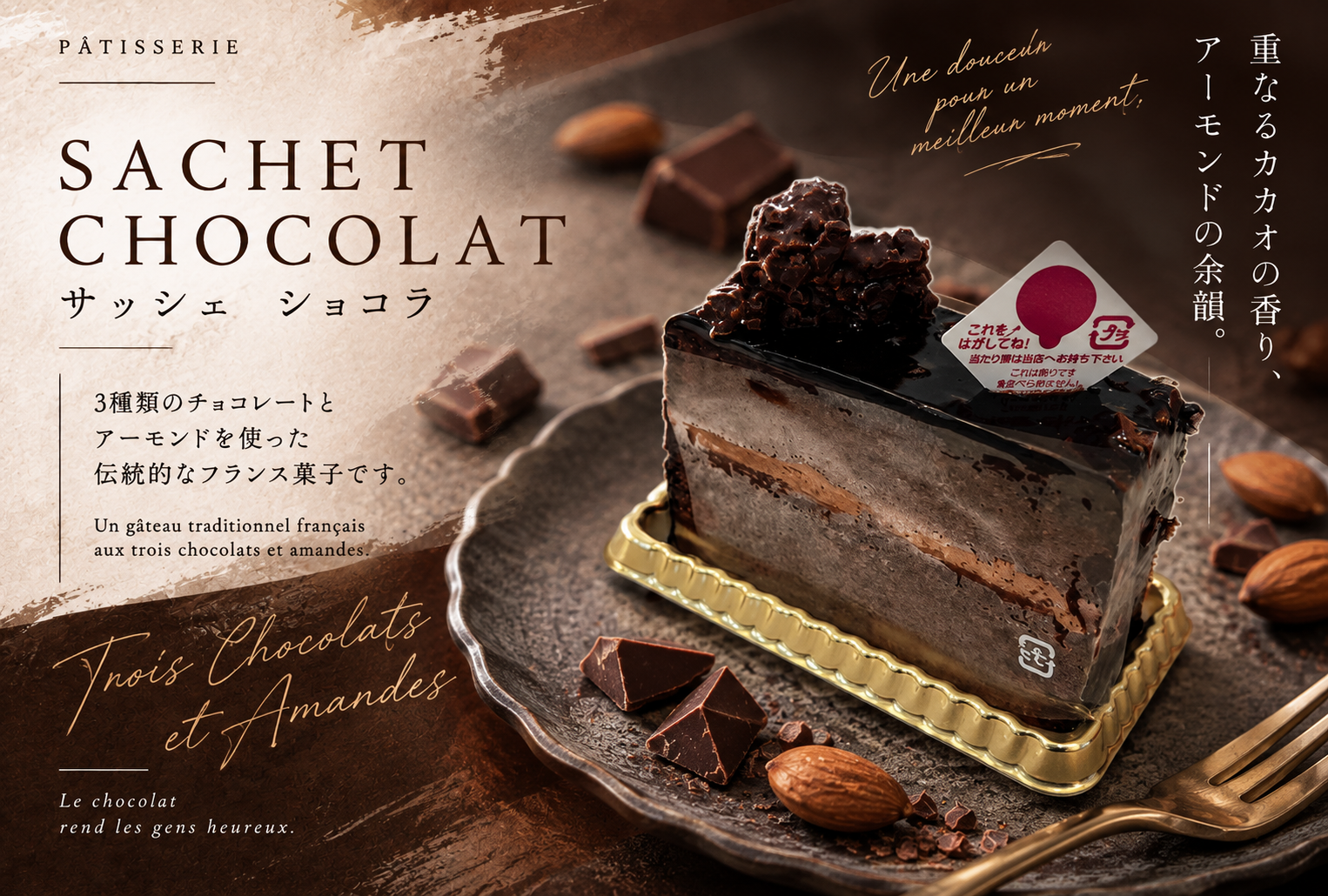 【新商品】心ときめく伝統菓子「サッシェ ショコラ」が登場！