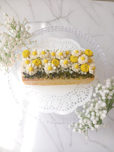 🍋camomille weekend citron 🍋flowercake