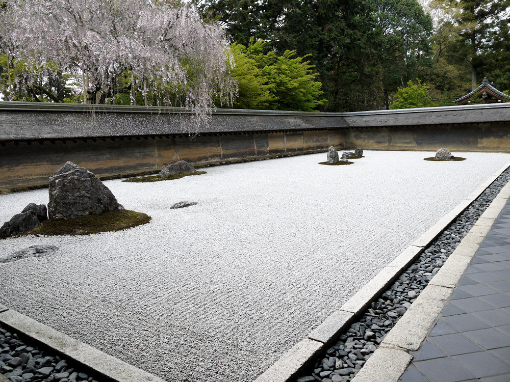 Dry landscape garden