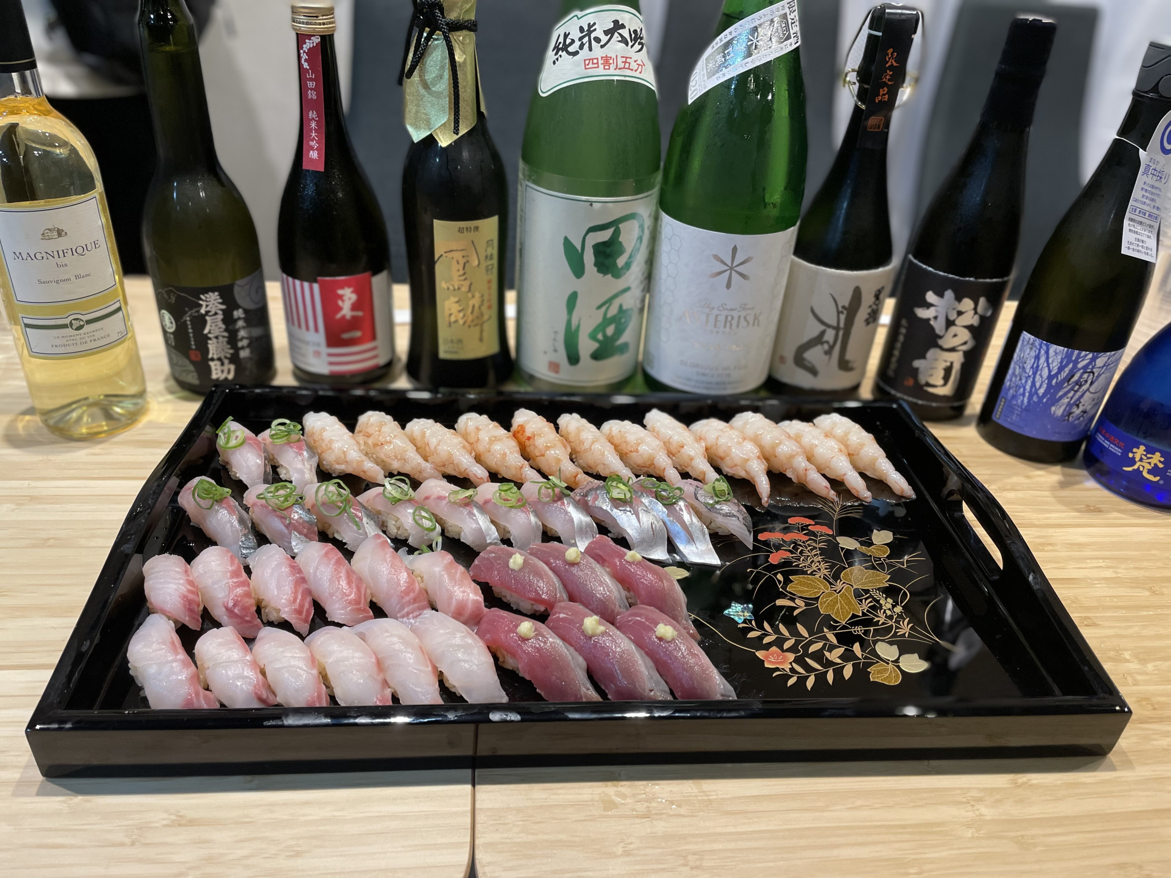 寿司ビュッフェパーティーコースの一例