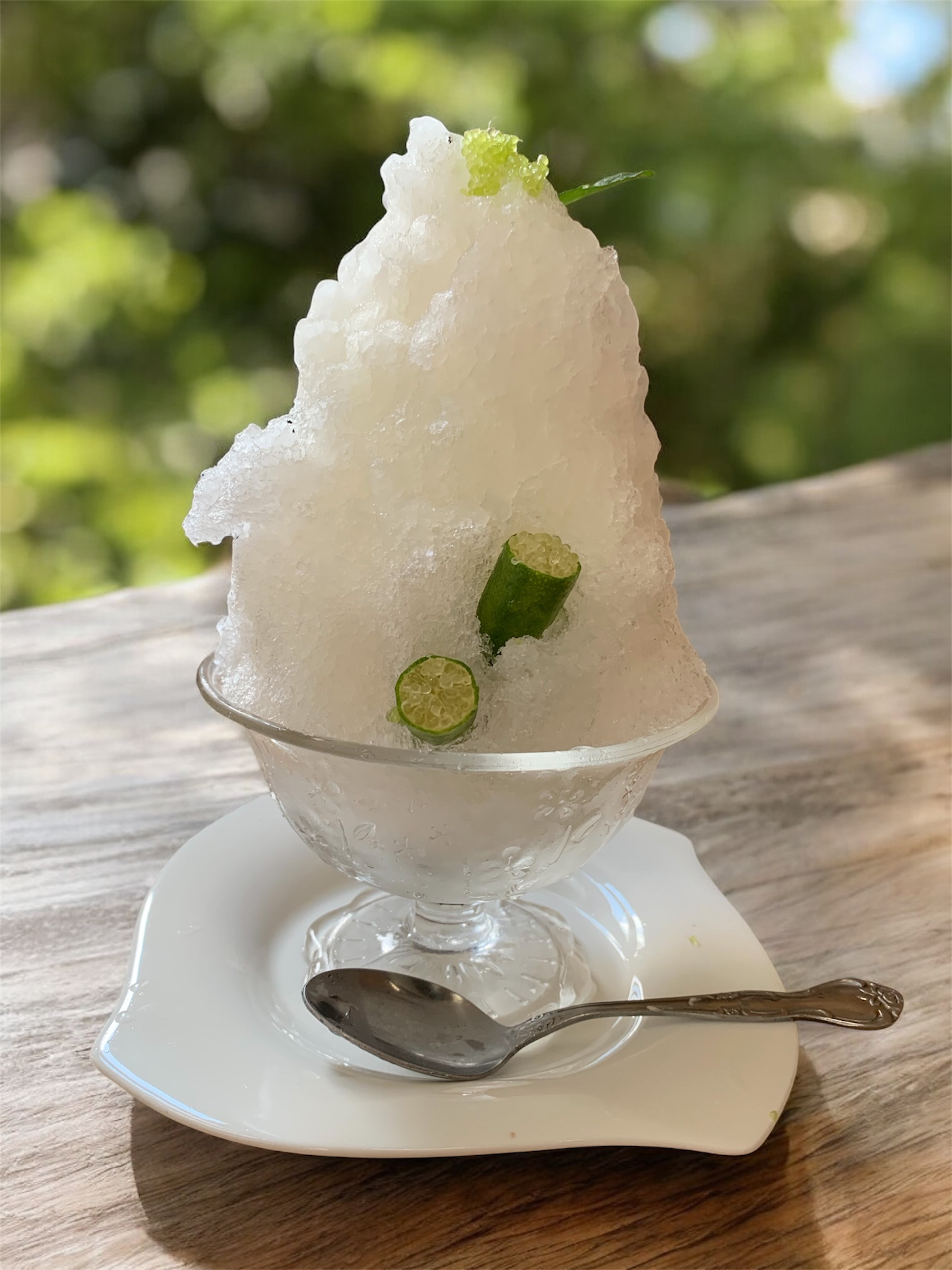 フィンガーライムかき氷
