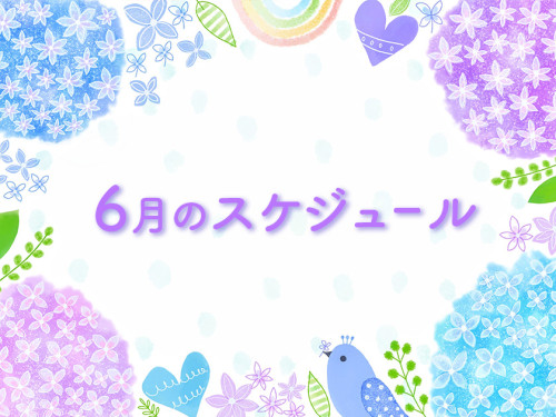 6月のスケジュール