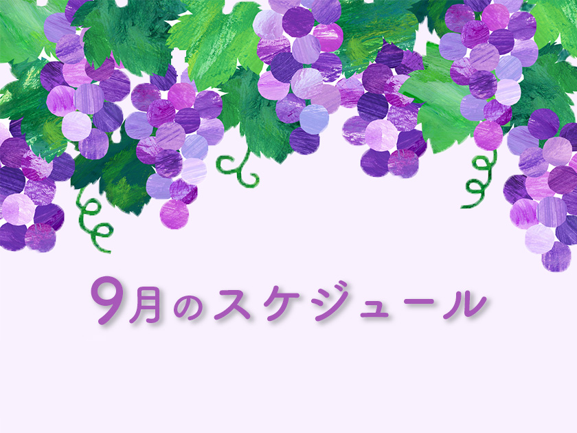 9月のスケジュール