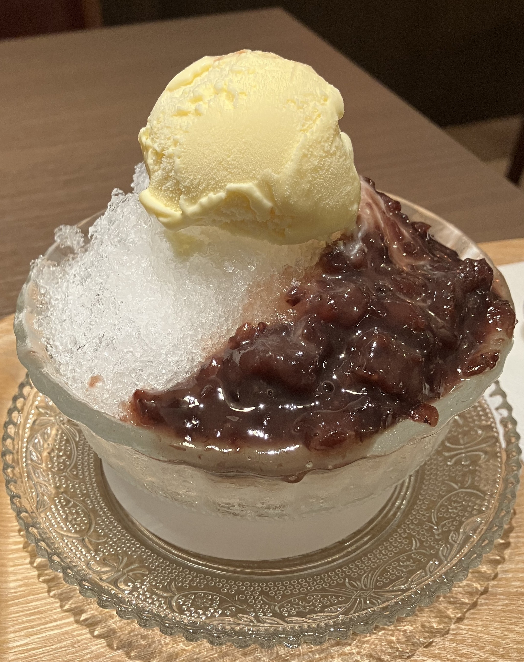 みぞれあずきのかき氷