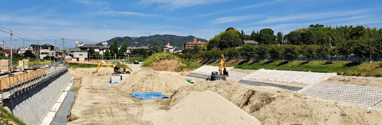 葛下内水対策貯水池(建設中)