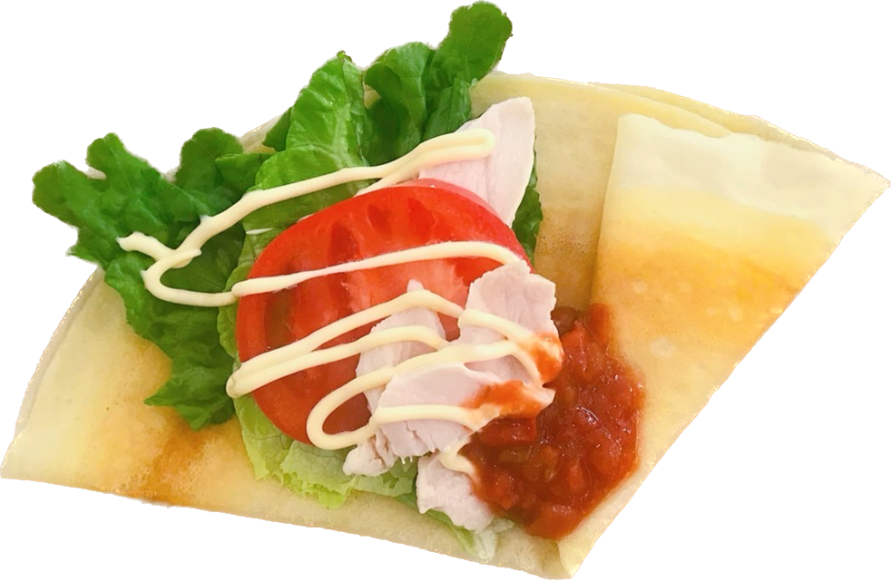 サルサチキンクレープ