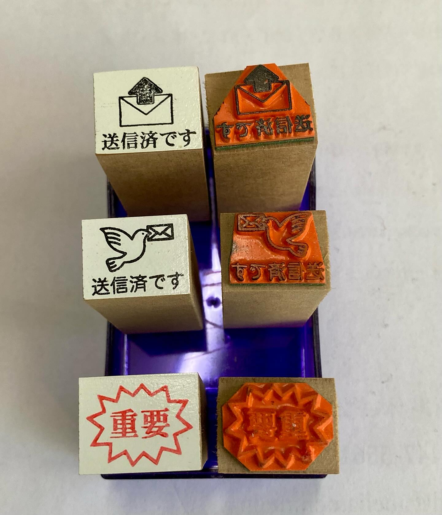 新作イラストゴム印を作りました。