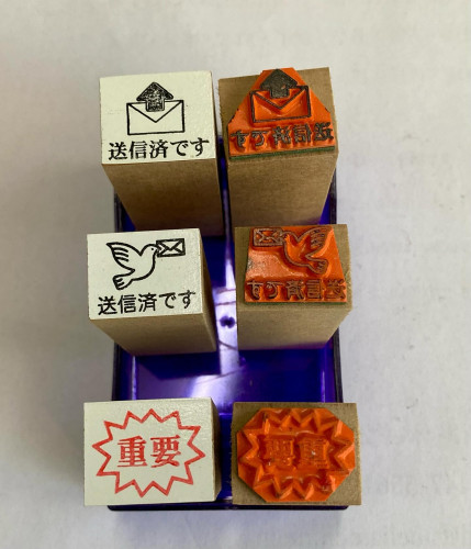 新作イラストゴム印を作りました。