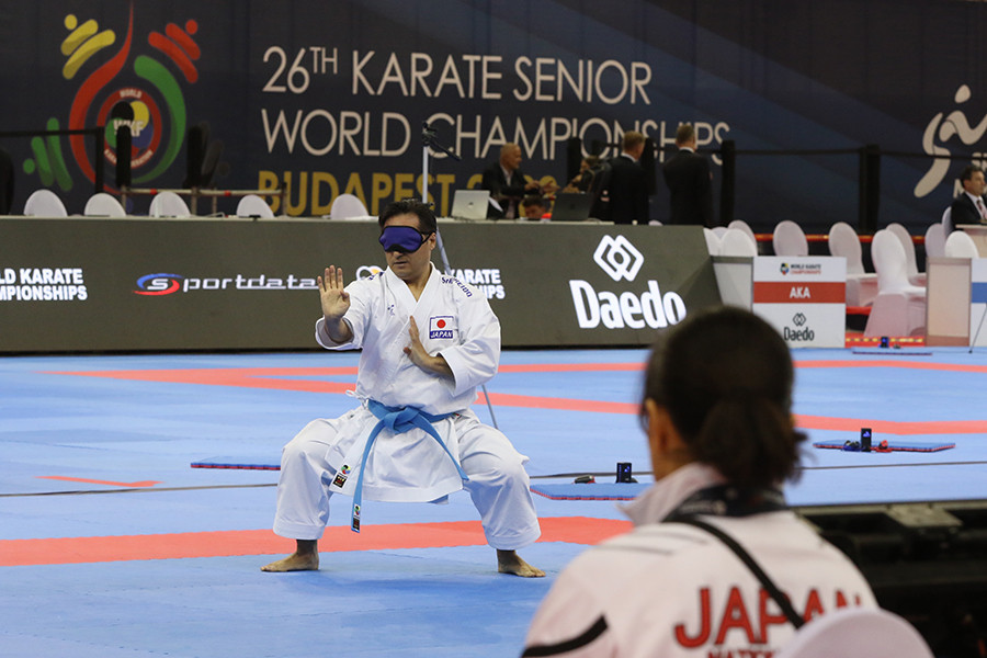 師範、パラ空手世界選手権大会、金メダル!
