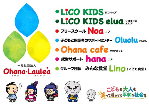 一般社団法人Ohana・Lalea'a
児童発達支援・放課後等デーサービス　LICOKIDS