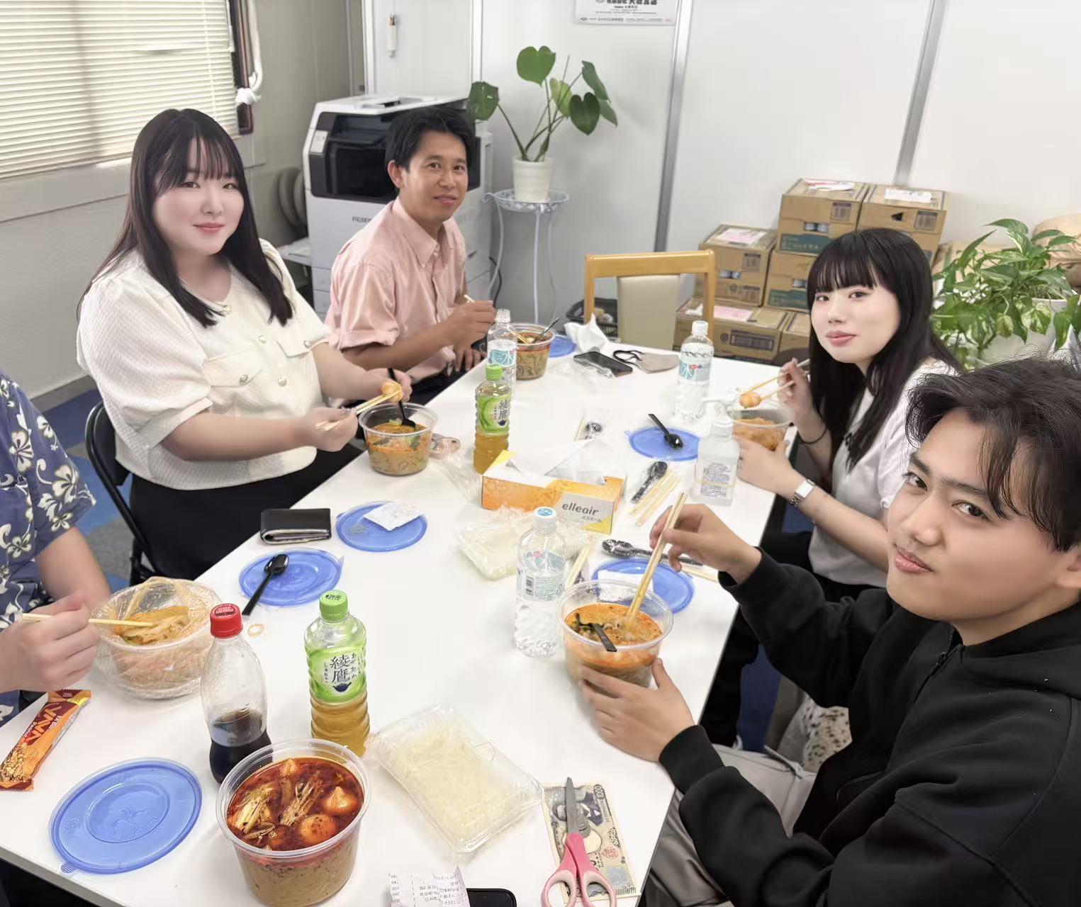社員との交流ランチ
