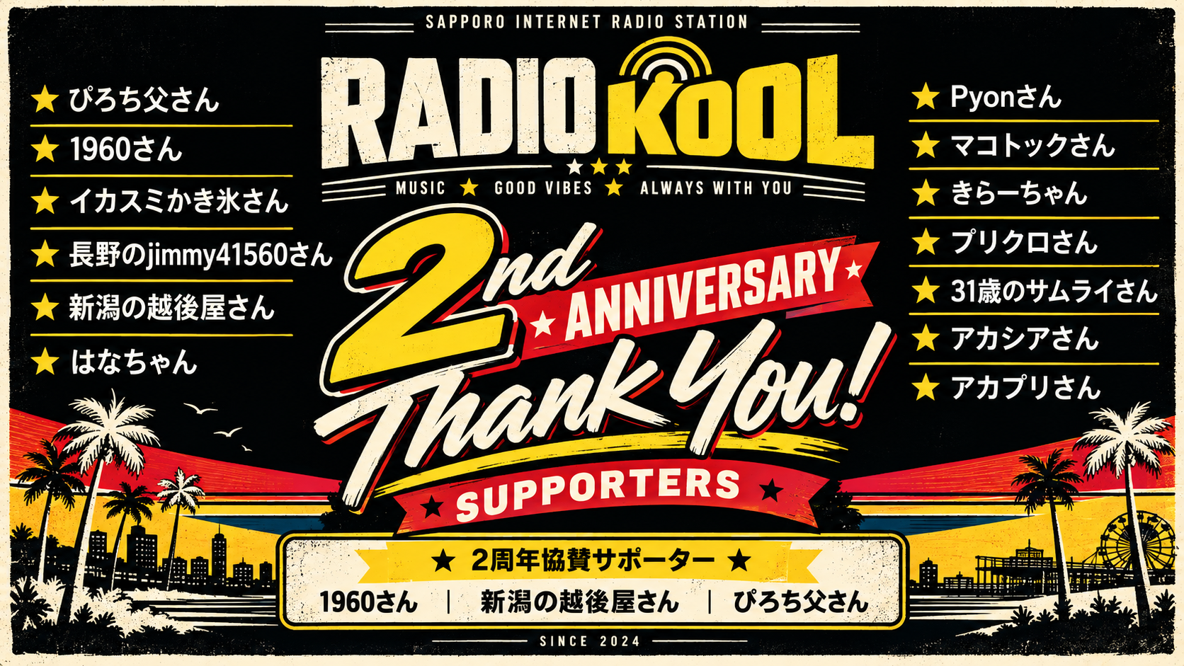 ラジオ・クール 2周年記念ポスター.png