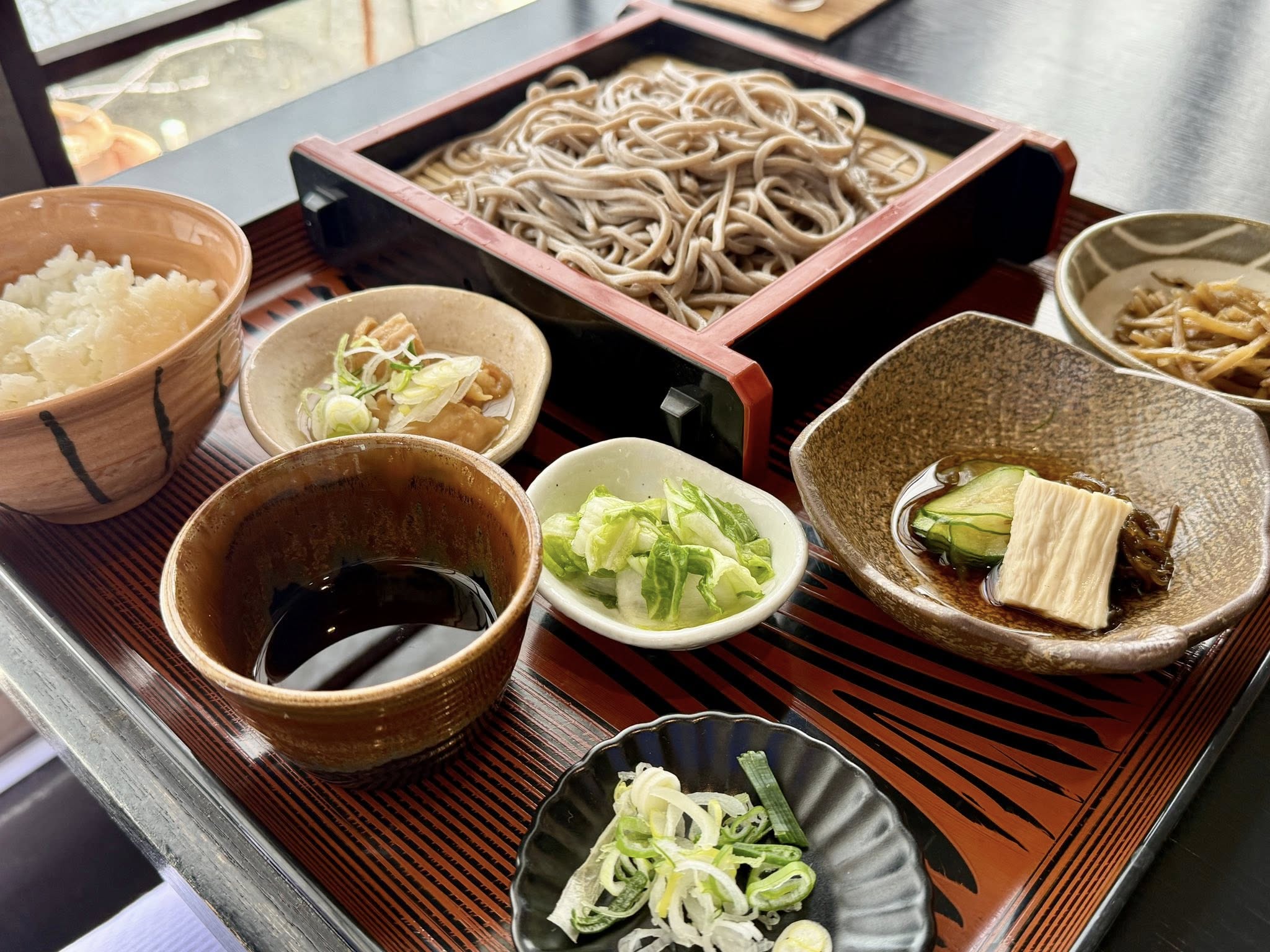 御食事処 多津美さんの ざるそばセット🍱🥢 - みろく整体院