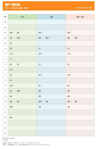 柳戸バス停発