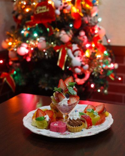 冬のプレートパフェ