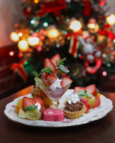 冬のプレートパフェ