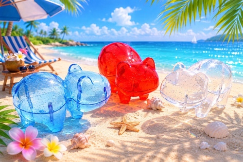 この夏限定！！べこぷら🄬フォースシリーズ　ラメ入りスケルトンべこぷら🄬発売予定