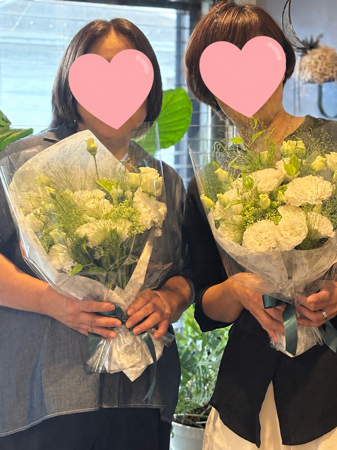 White＆Green花束レッスン