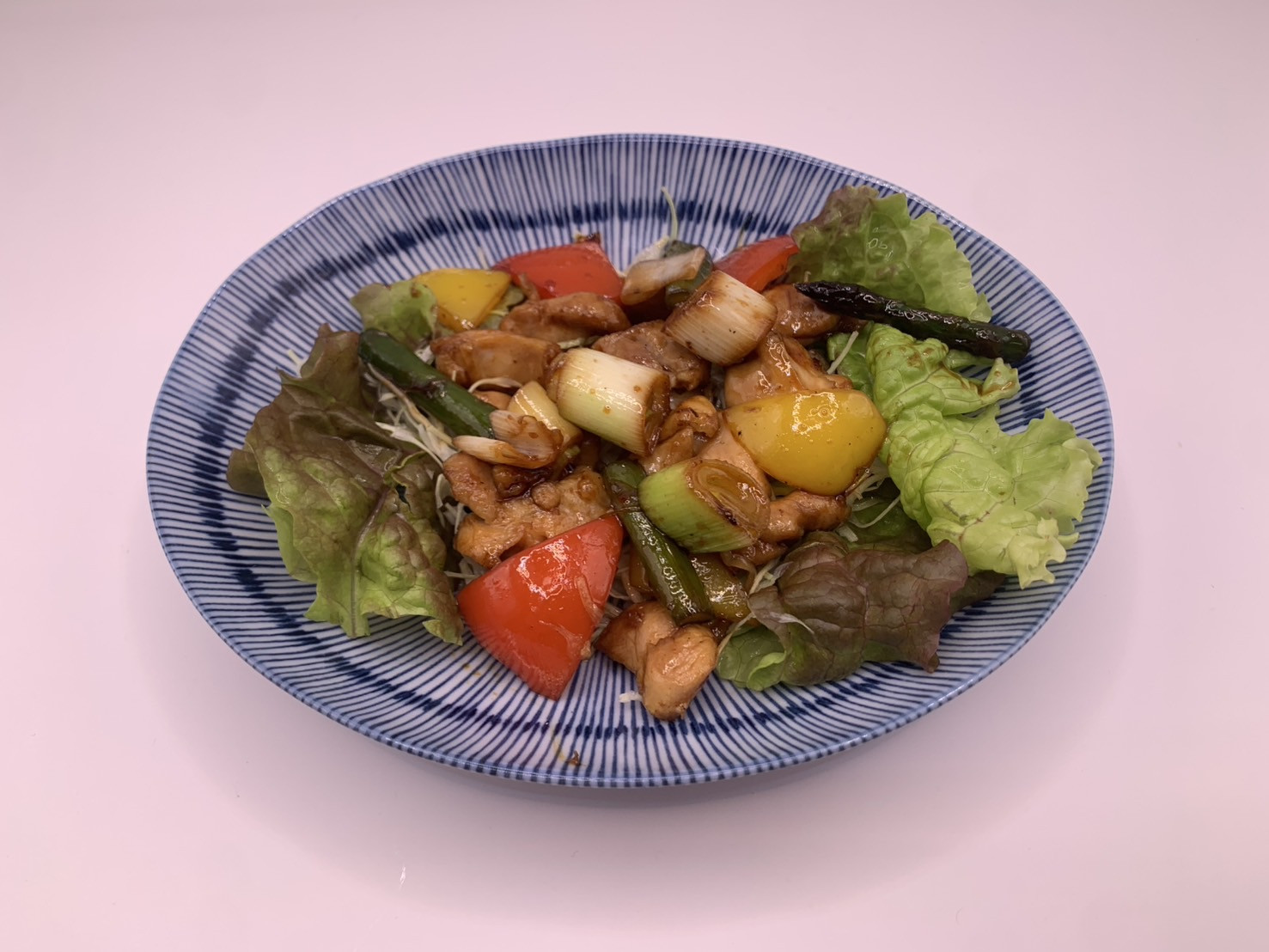 鶏ももとネギの照り焼き