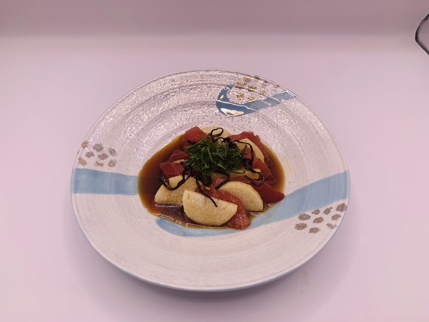 マグロと長芋の塩昆布和え