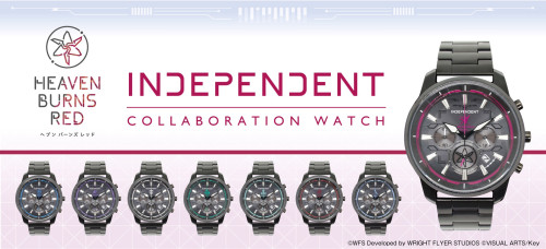 ヘブンバーンズレッド × CITIZEN「INDIPENDENT」 コラボレーションモデル⌚ 各部隊数量限定シリアルナンバー入り発売決定！！
