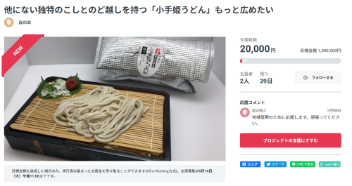 クラウドファンディング始めました！