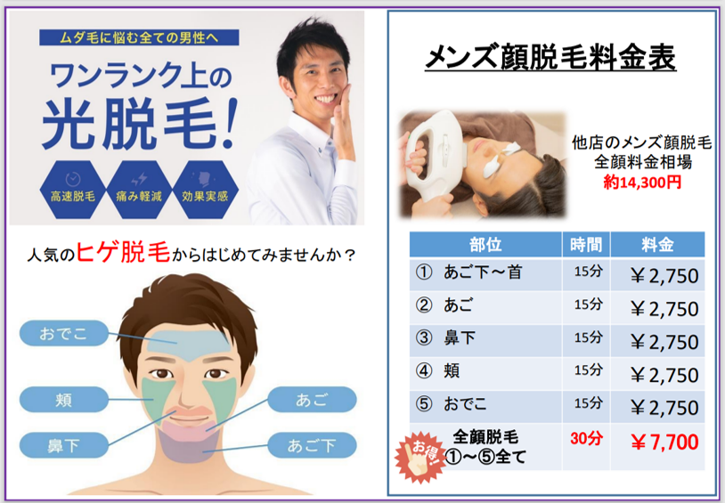男性脱毛価格表２.png