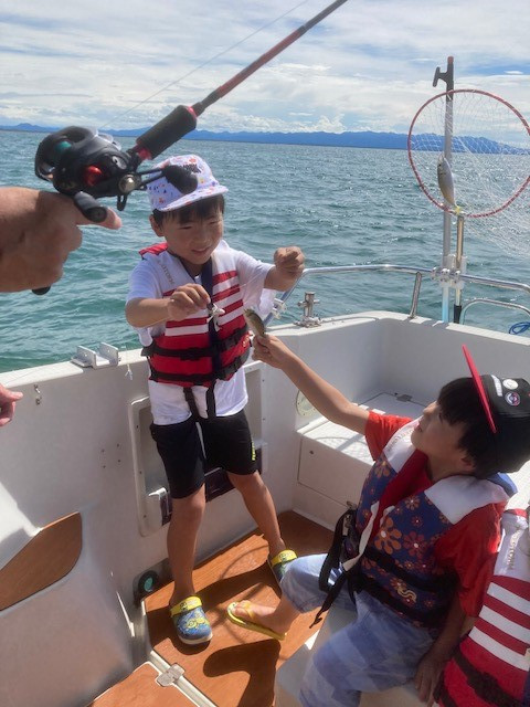 子供達の魚釣り体験