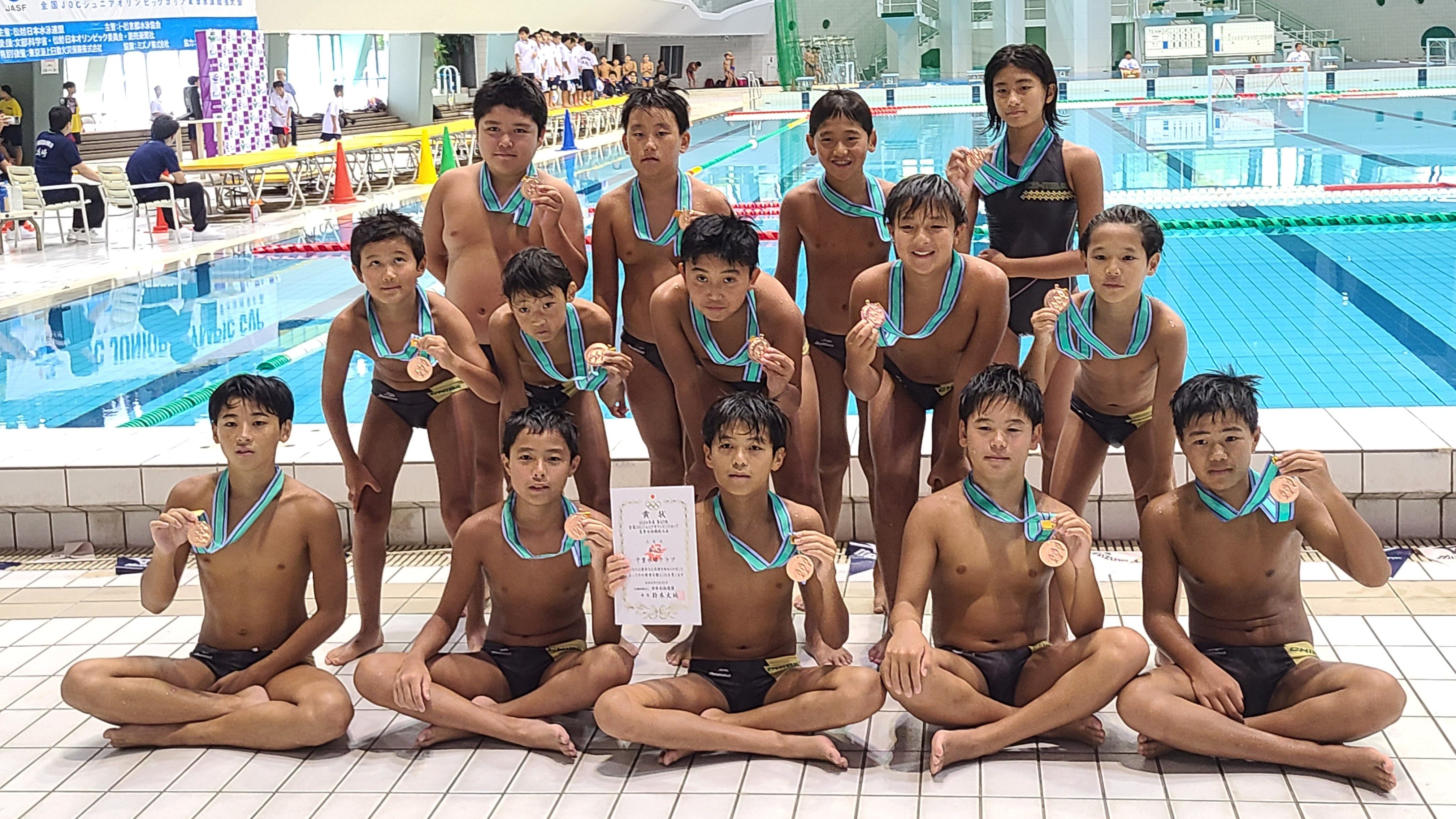 第47回 全国JOCジュニアオリンピックカップ夏季水泳競技大会に出場しま