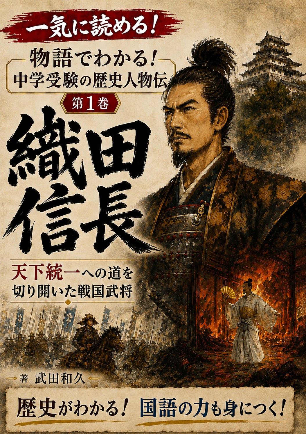 『物語でわかる！ 中学受験の歴史人物伝 第1巻 織田信長』を出版しました！