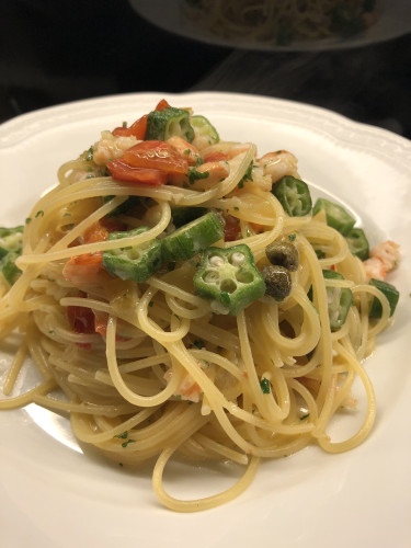 エビと季節野菜と塩レモンのパスタ.jpg