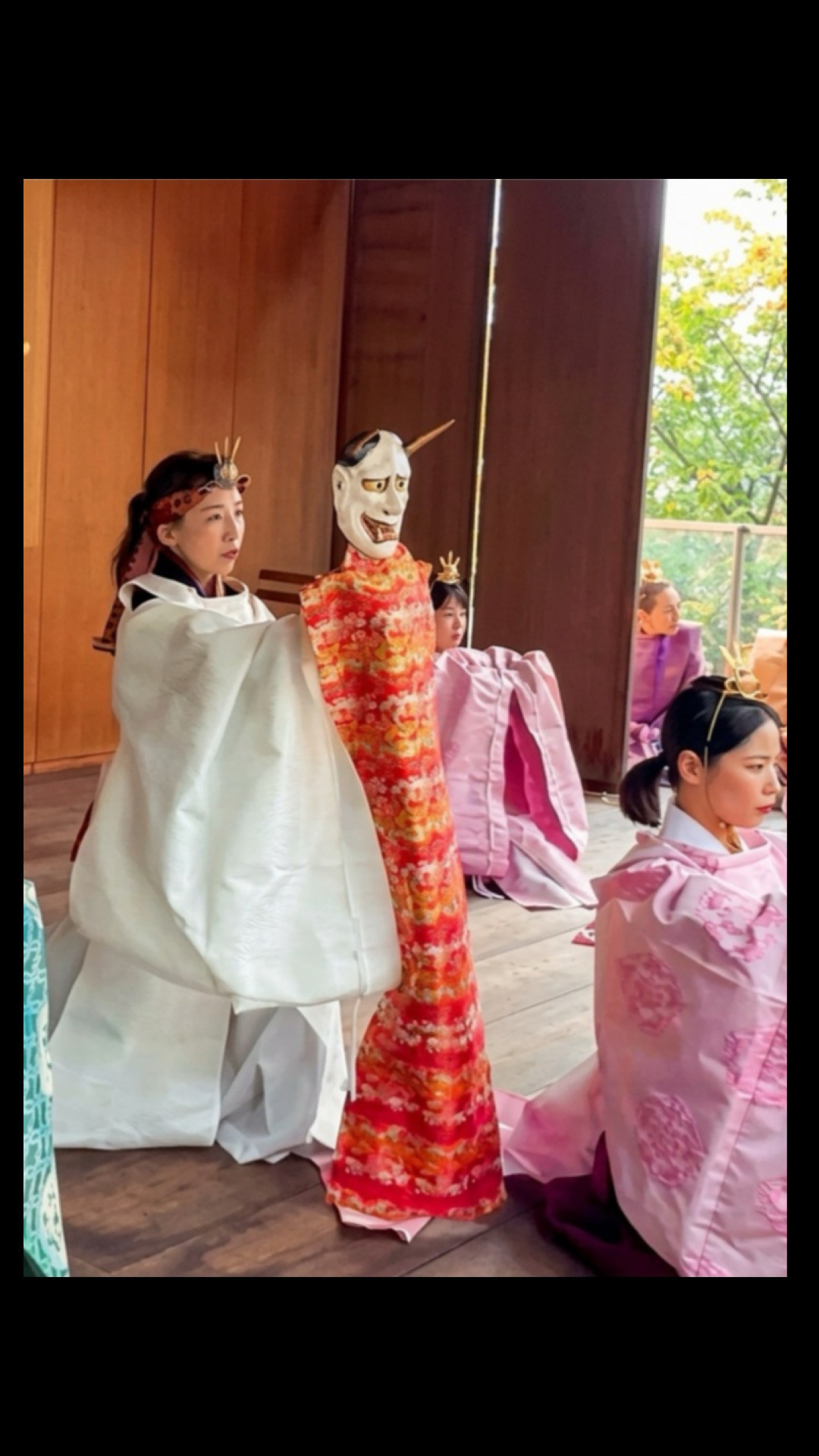 千住堂ノ舞「鬼神舞」表裏一体、面は✳︎夜叉✳︎外すと✳︎弁財天✳︎さま