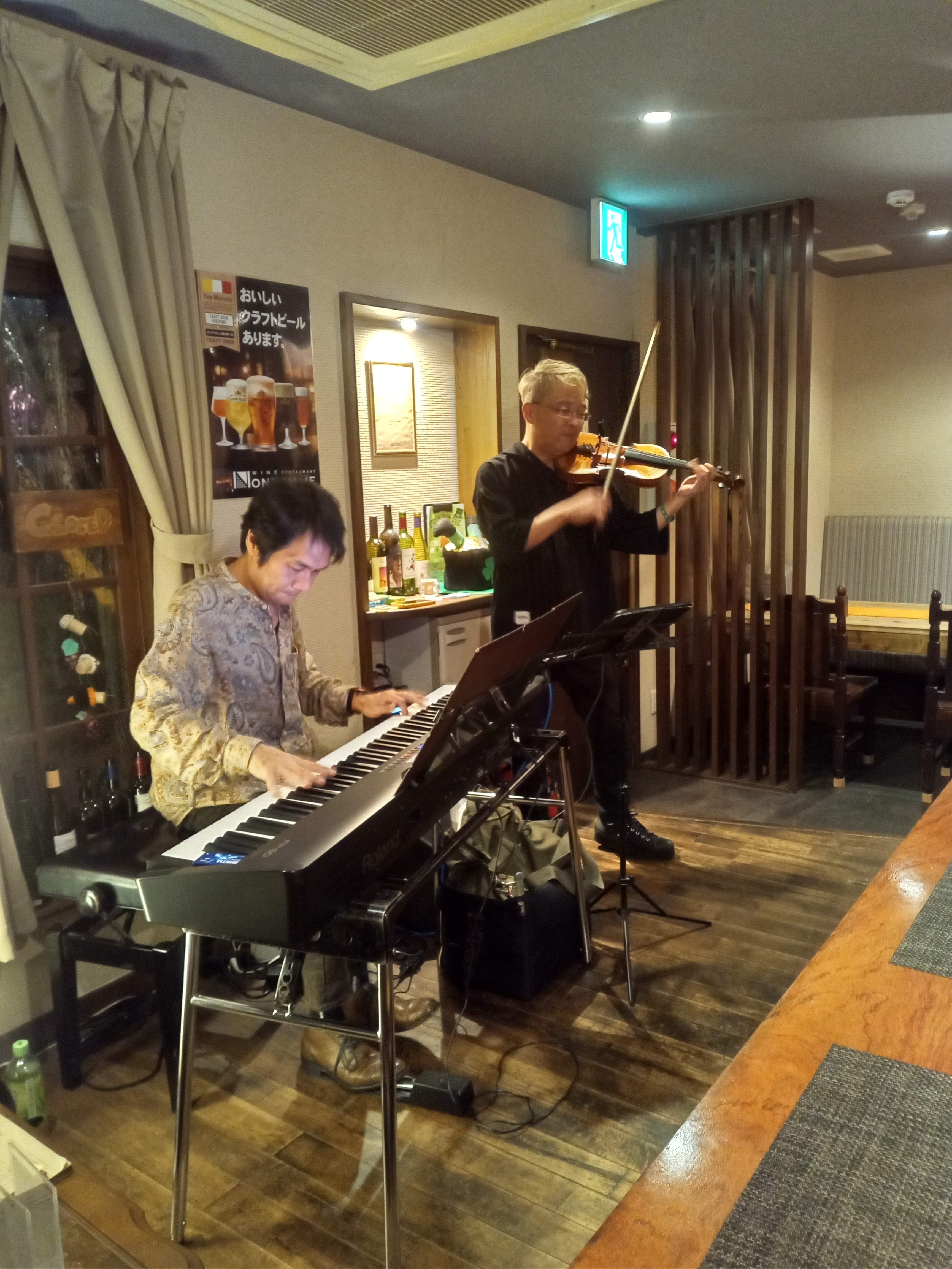 3月2日（日）悠情＆山下のフィドル生演奏会（バイオリン＆ピアノ）2025