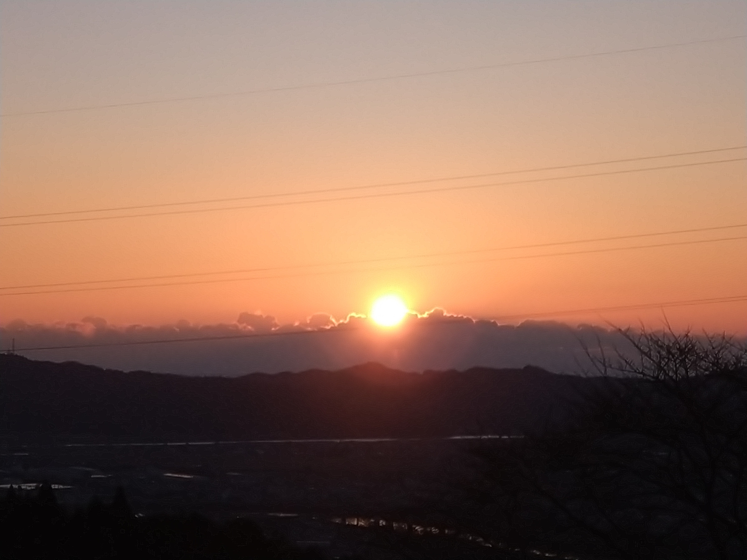 太陽の村の初日の出