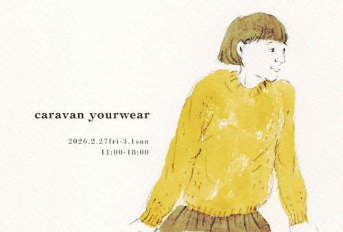 caravan yourwear 2026 ニットのオーダー会