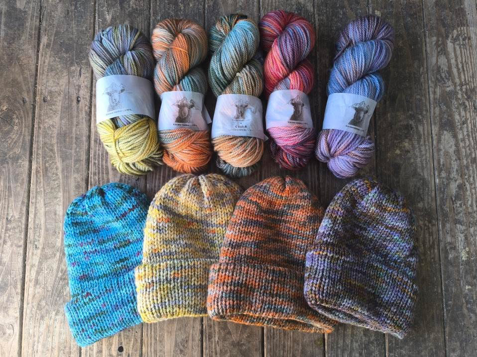 2025年11月23日（日） 安曇野産ウール100％ 手染め毛糸で作る羊飼いのニット帽製作ワークショップ を開催します！