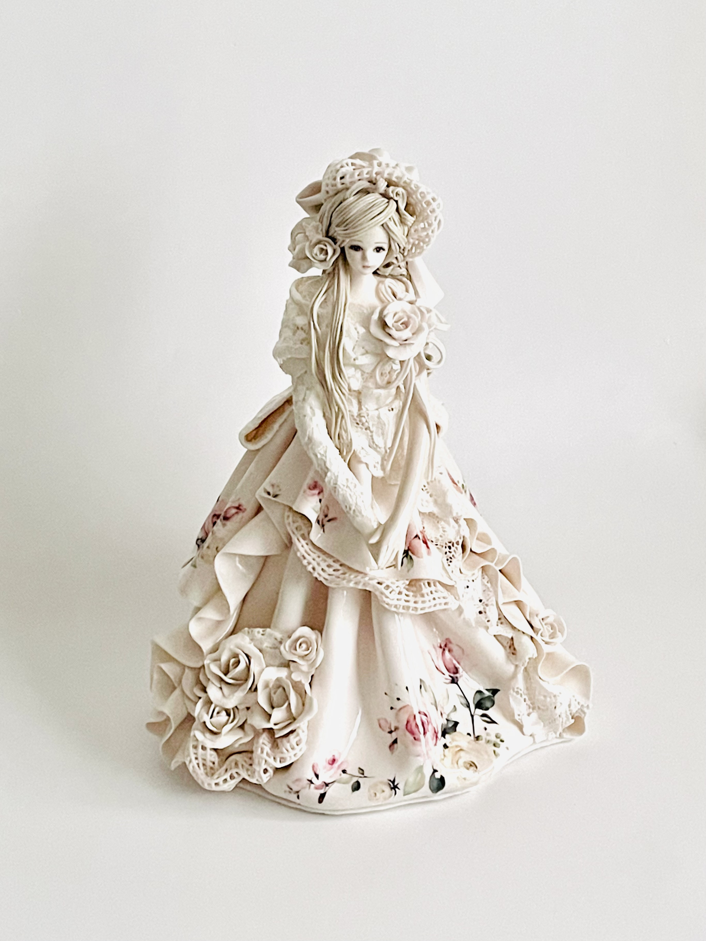 陶器のお人形ポーセリンアート