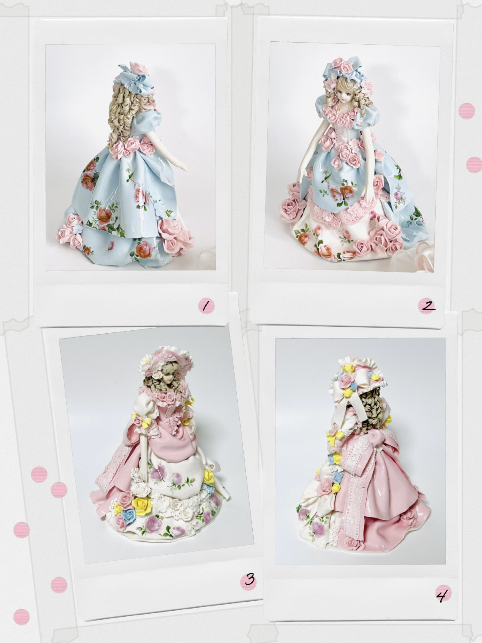 陶器のお人形ポーセリンアート