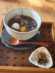 冷やししるこ提供してます